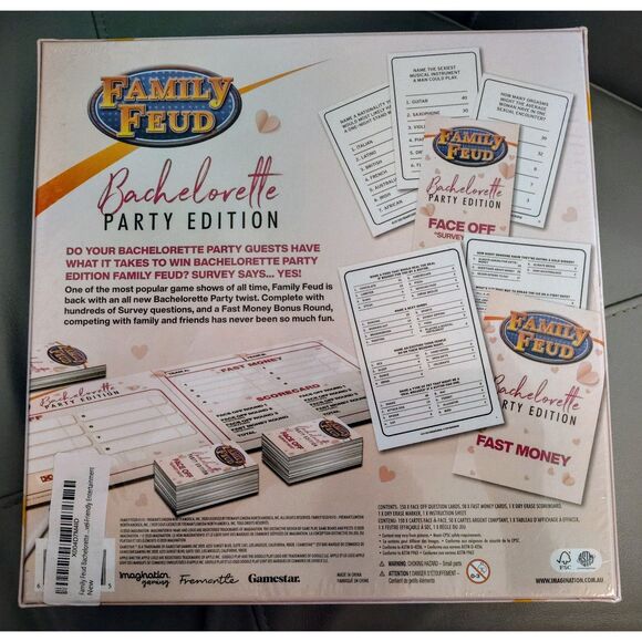 NIB Family Feud Bachelorette Party Edition Board Game Survey Showdown - Picture 2 of 3